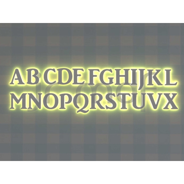 Letras Decorativas Personalizadas LED MDF + Par Cílios - Imagem 3