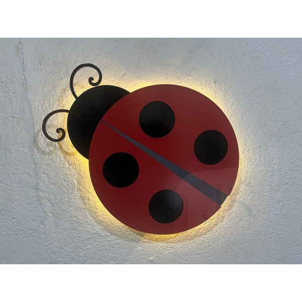 Luminoso de Parede Joaninha Decorativo a Pilhas - Imagem 2