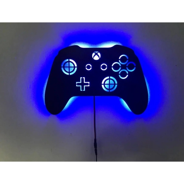 Xbox Controle em mdf luminoso com luz de led Decorativo Infantil - Imagem 3