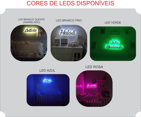 Nome Luminoso Led Sem Fio Decorativo - Imagem 3