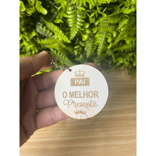Kit 20 Chaveiros Pai Melhor Presente Lembrança Dia dos Pais - Imagem 2