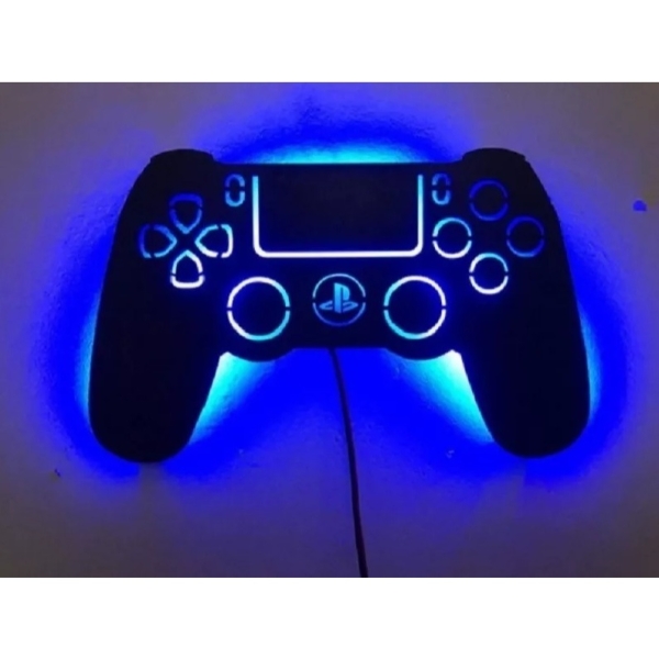 Luminoso Decorativo de Parede Controle PS4 Game