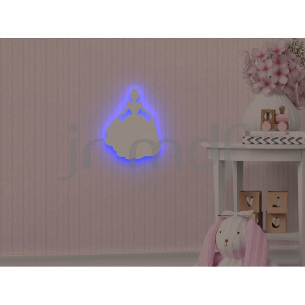 Luminária Decorativa Infantil de Parede Princesa - Imagem 4