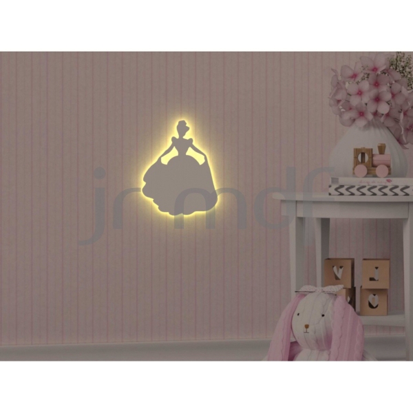 Luminária Decorativa Infantil de Parede Princesa - Imagem 5