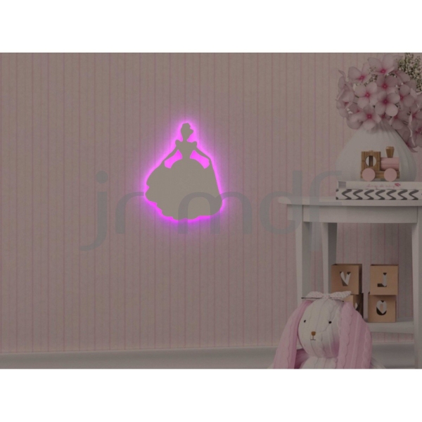 Luminária Decorativa Infantil de Parede Princesa - Imagem 6