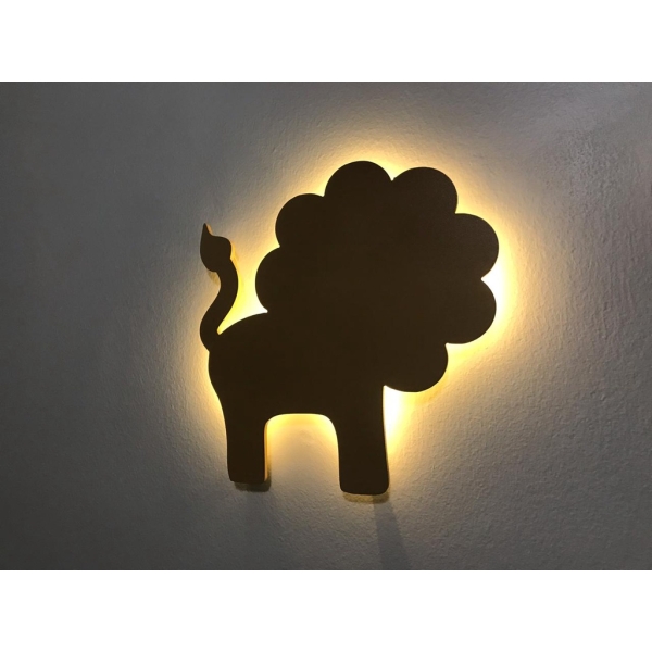 Luminoso Decorativo Zafari Animais Leão Kids