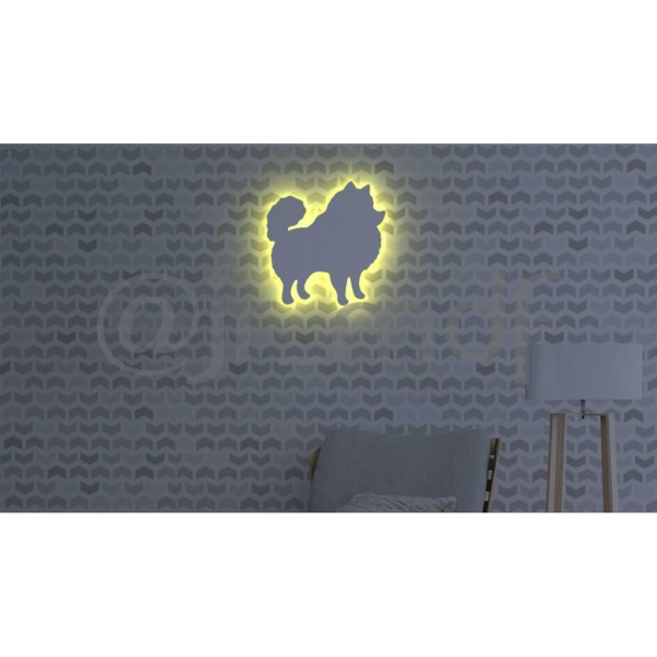 Luminoso Silhueta Spitz Alemão - Imagem 2