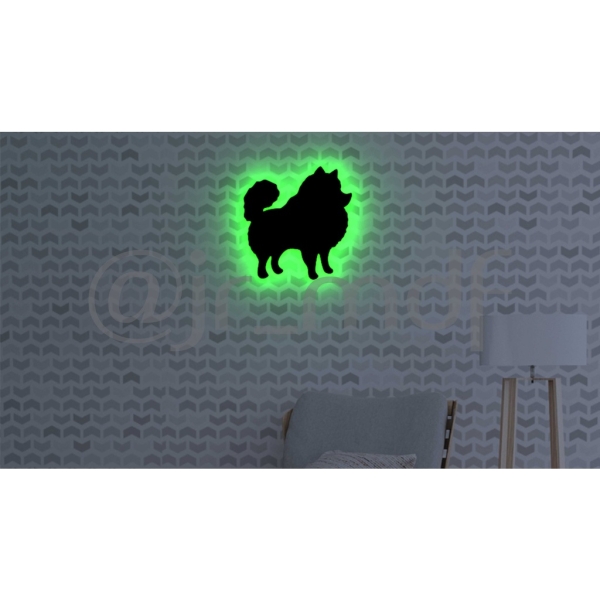 Luminoso Silhueta Spitz Alemão - Imagem 4