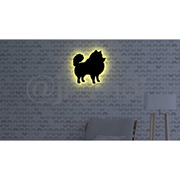 Luminoso Silhueta Spitz Alemão - Imagem 5