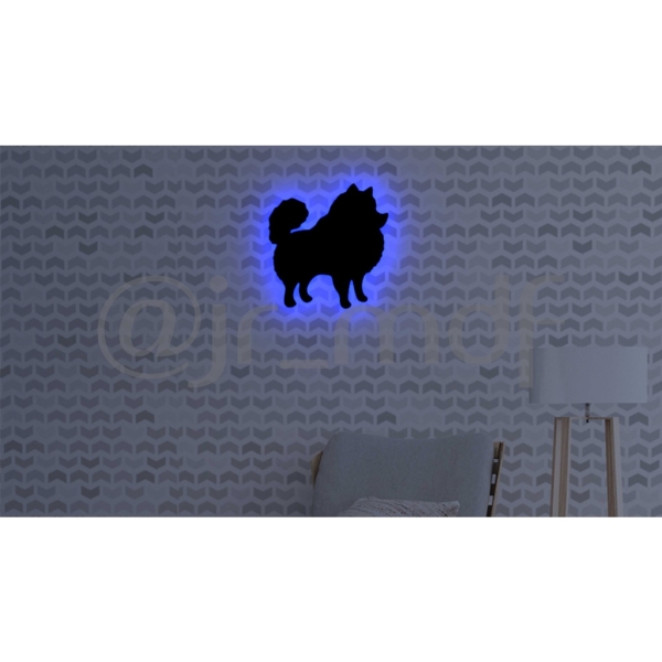 Luminoso Silhueta Spitz Alemão - Imagem 6