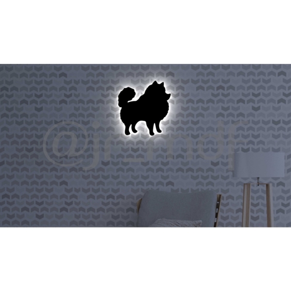 Luminoso Silhueta Spitz Alemão - Imagem 7