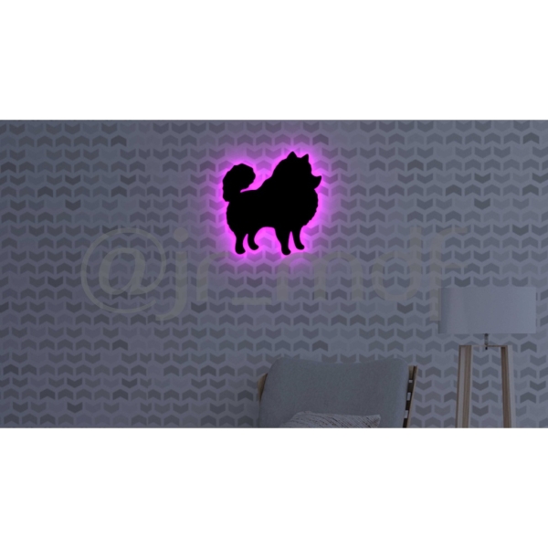 Luminoso Silhueta Spitz Alemão - Imagem 8