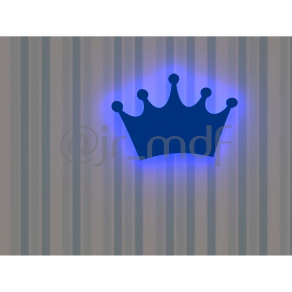Coroa Luminosa Decorativa em MDF - Imagem 9