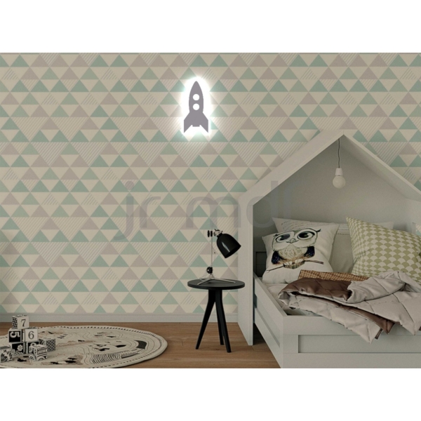 Luminária Foguete MDF Led