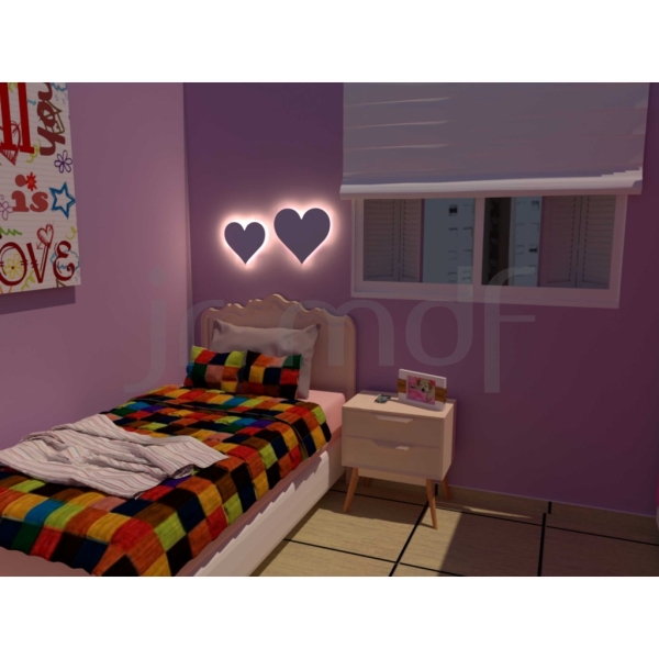 2 Corações Luminosos Decorativos em luz de led - Imagem 4