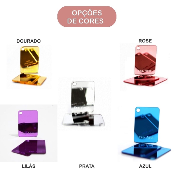 Nome Acrílico Espelhado Personalizado - Imagem 2