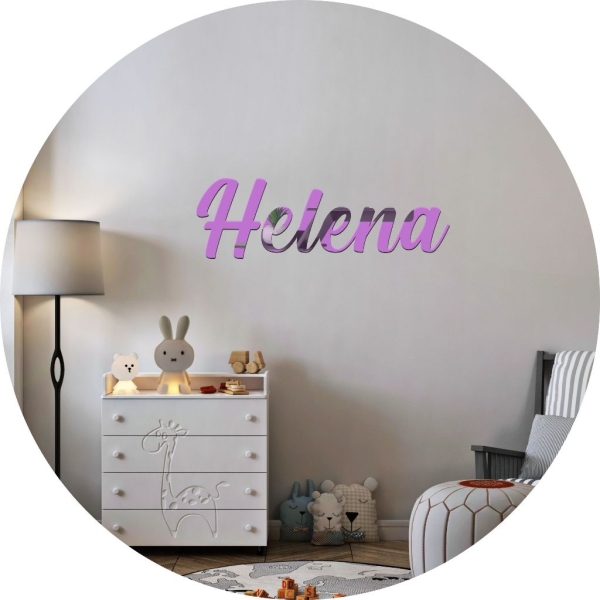 Nome Acrílico Espelhado Personalizado - Imagem 4