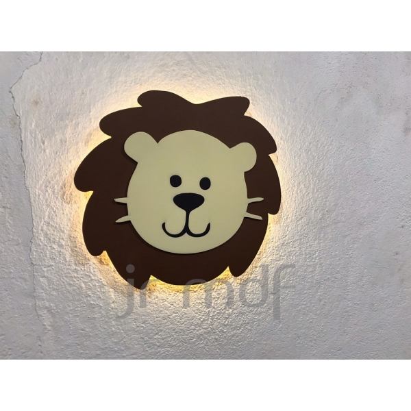 Kit 3 Luminosos Decorativos Safari Animais Kids - Imagem 2