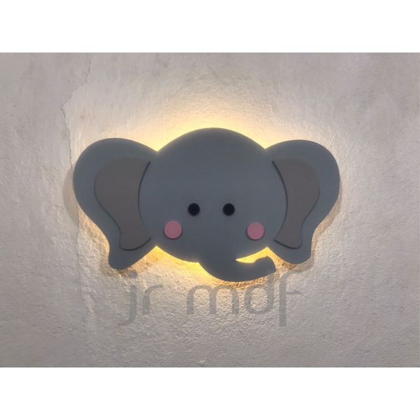 Kit 3 Luminosos Decorativos Safari Animais Kids - Imagem 3