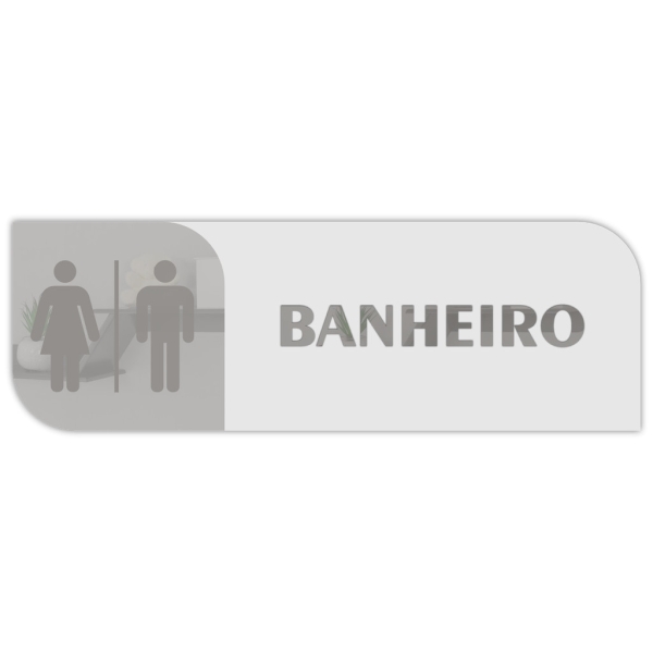 Placa De Porta Sinalização Banheiro Mdf Acrílico - Imagem 4