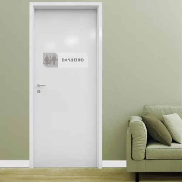 Placa De Porta Sinalização Banheiro Mdf Acrílico - Imagem 5