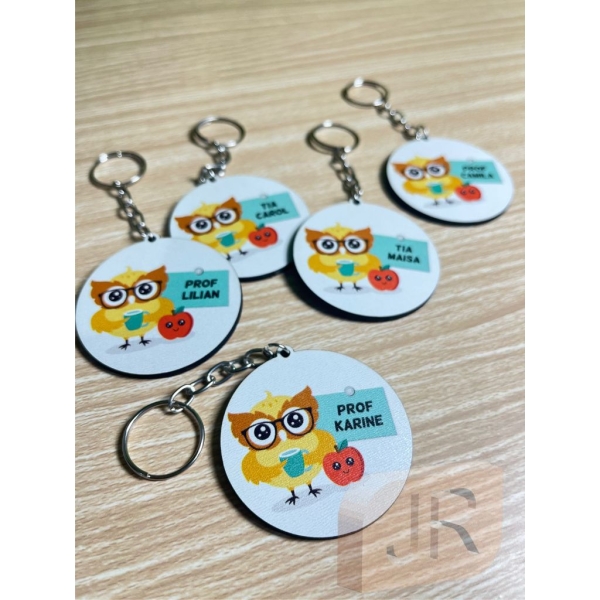 Chaveiros Dia dos Professores Corujinhas Lembranças Personalizadas - Imagem 2