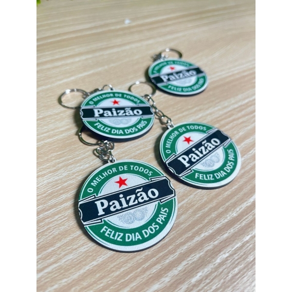 Kit 20 Chaveiros Paizão Presente Lembrança Dia dos Pais
