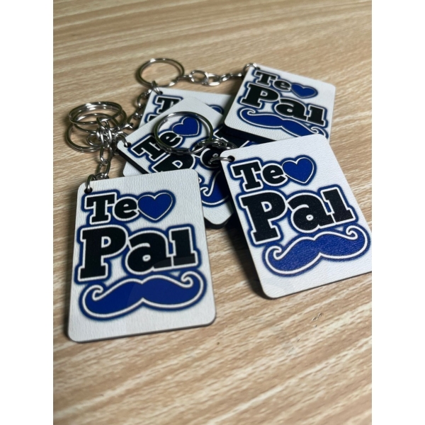 Kit 20 Chaveiros Te Amo Pai Presente Lembrança Dia dos Pais - Imagem 2