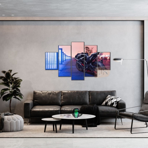 Quadros Decorativos Mosaico Motos Esportivas Sala Escritório Quarto Vários Modelos - Imagem 6