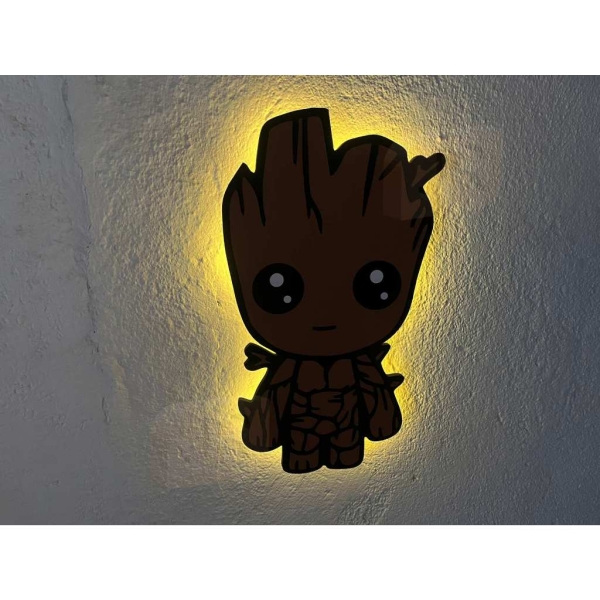 Groot Decorativo mdf De Parede Sem Fio - Imagem 3