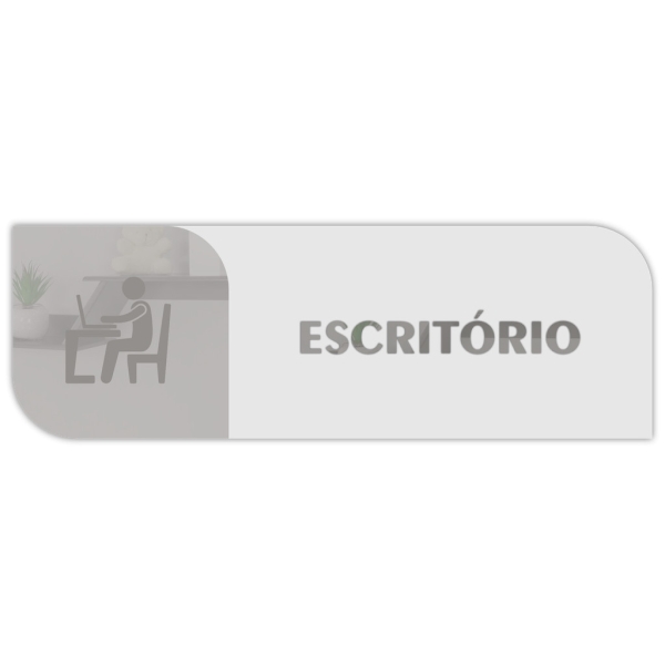 Placa De Porta Sinalização Escritório Mdf Acrílico - Imagem 4