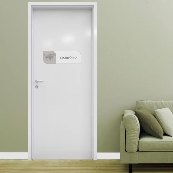 Placa De Porta Sinalização Escritório Mdf Acrílico - Imagem 5