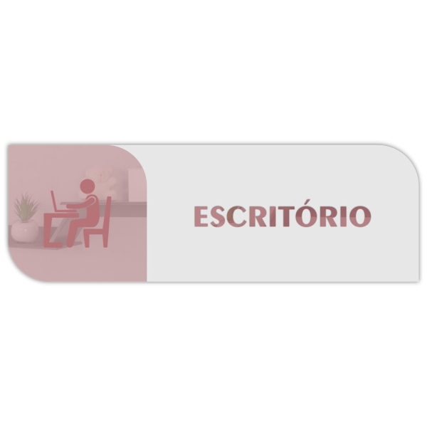 Placa De Porta Sinalização Escritório Mdf Acrílico - Imagem 6