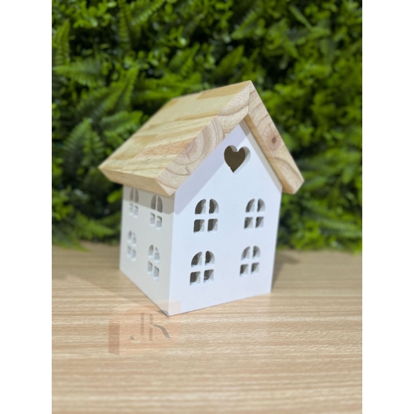 Mini Casinha Decorativa Madeira e Pinus - Imagem 2