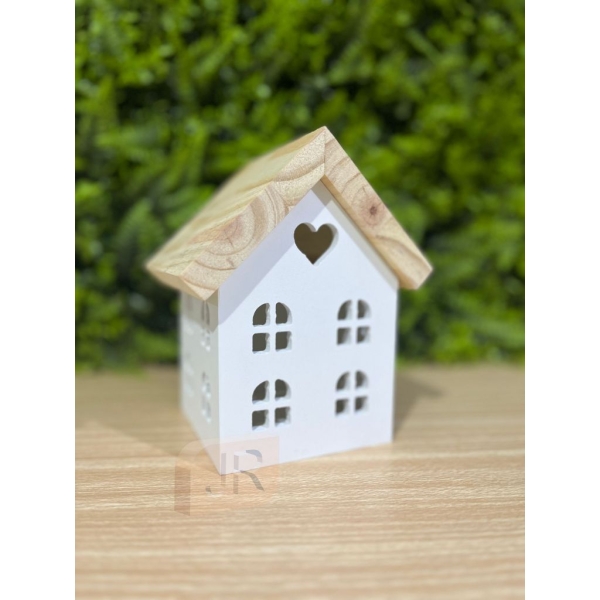 Mini Casinha Decorativa Madeira e Pinus - Imagem 3