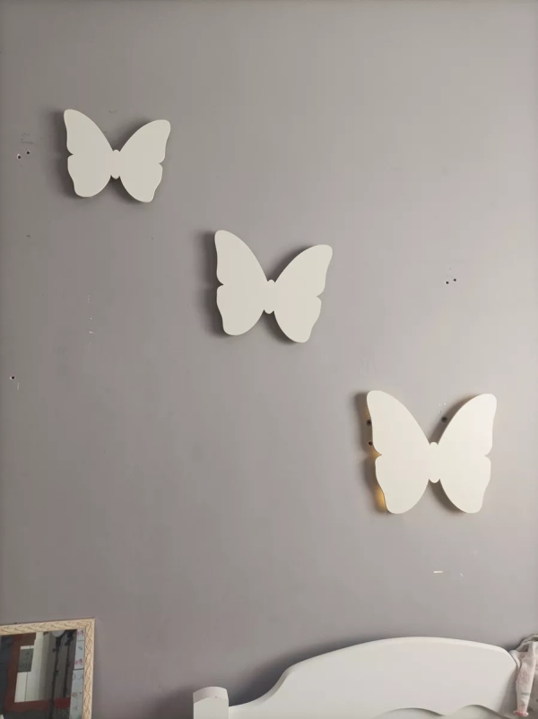 Trio Borboletas Luminosas Decorativas Parede - Imagem 5