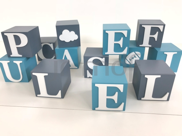 Cubos com Letras Decorativos - Imagem 3