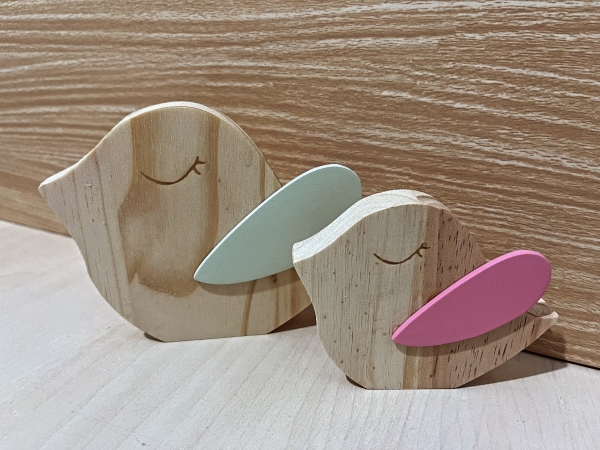 Par Pássaros Decorativos Pinus - Imagem 3