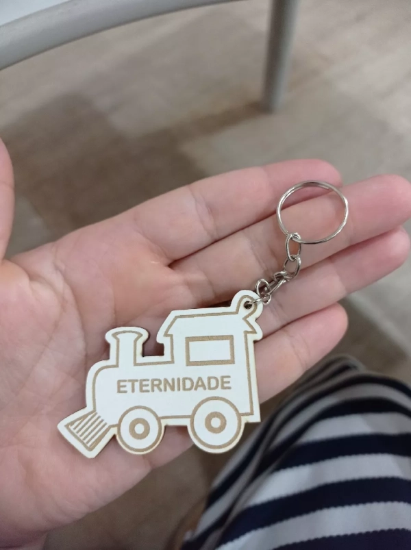 Chaveiros Trenzinho Ferrovia Personalizado - Imagem 2