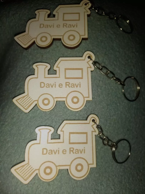 Chaveiros Trenzinho Ferrovia Personalizado - Imagem 4