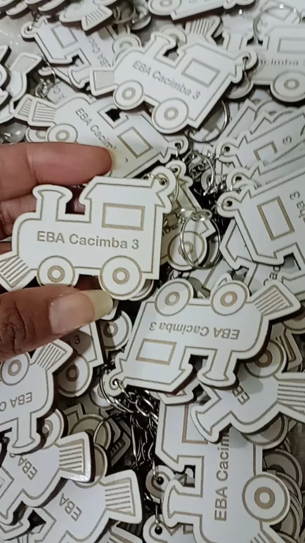 Chaveiros Trenzinho Ferrovia Personalizado - Imagem 3