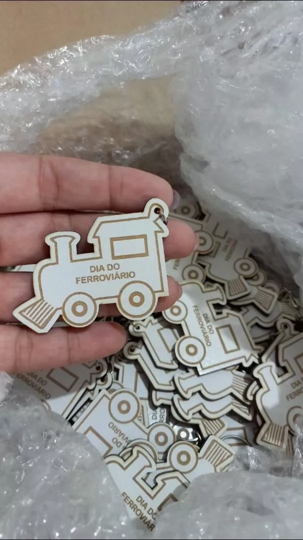 Chaveiros Trenzinho Ferrovia Personalizado - Imagem 5