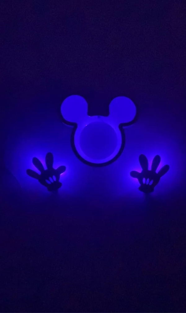 Kit Nicho Cabeça + Mãos do Mickey Com LED Sem Fio - Imagem 7