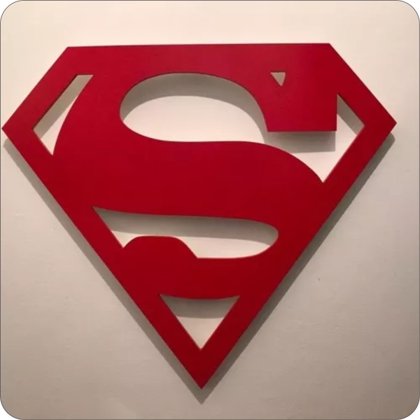 Luminária Decorativa SuperMan LED Sem Fio MDF - Imagem 5