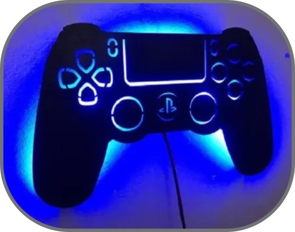Luminoso Decorativo de Parede Controle PS4 Game - Imagem 2