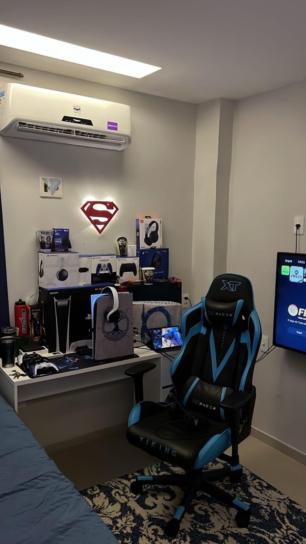 Luminária Decorativa SuperMan LED Sem Fio MDF - Imagem 2
