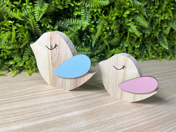 Par Pássaros Decorativos Pinus - Imagem 4