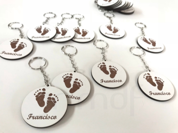 Chaveiros Pezinho com Nome Personalizado - Imagem 6