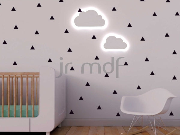 Par de Luminárias Nuvens LED sem Fio - Imagem 2