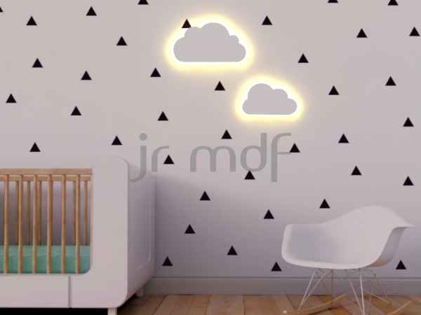 Par de Luminárias Nuvens LED sem Fio
